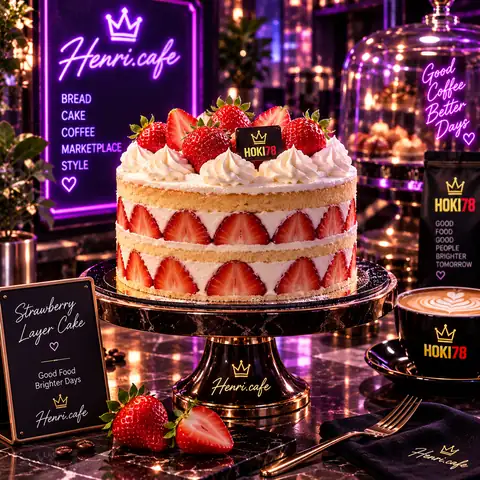 Henri.cafe Premium Strawberry Layer Cake HOKI78 marketplace